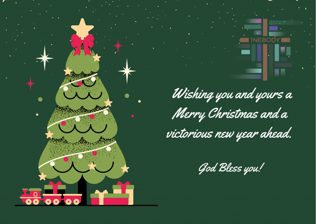 Green And Gold Rustic Christmas Thank You Card 1024x726