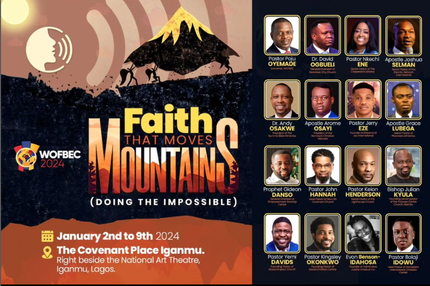 WOFBEC banner with scheduled ministers