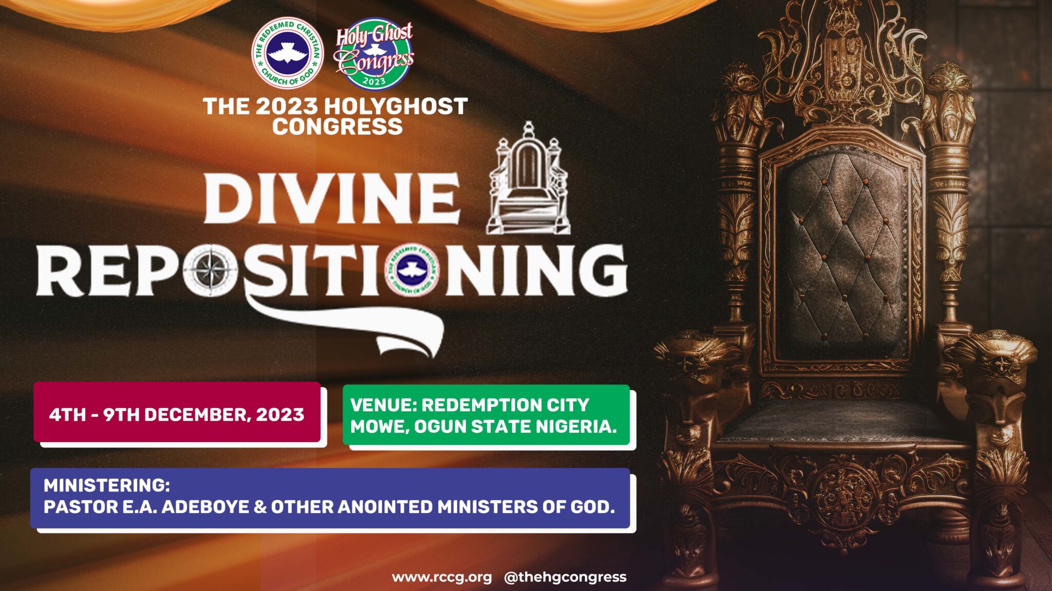 Holy Ghost Congress 2023 Divine Repositioning 1nebody